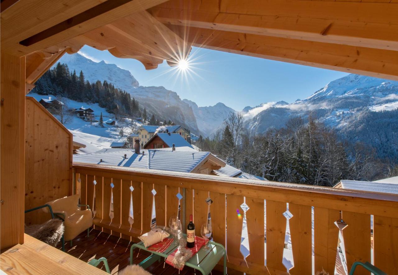 Panoramapark Soleil Chalet E Leilighet Wengen Eksteriør bilde