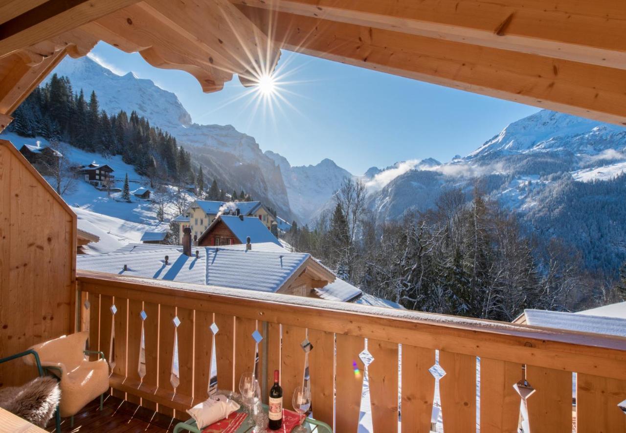 Panoramapark Soleil Chalet E Leilighet Wengen Eksteriør bilde